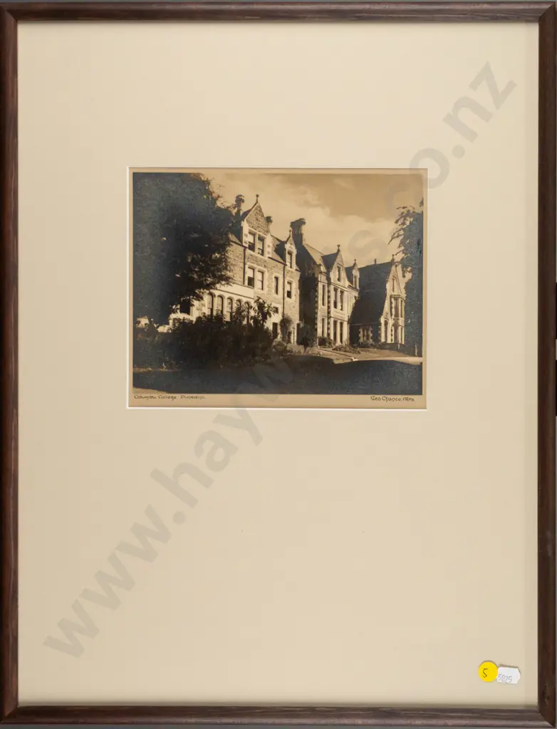 framed vintage George Chance photograph - Columba College H-160 W-210 Image 1++