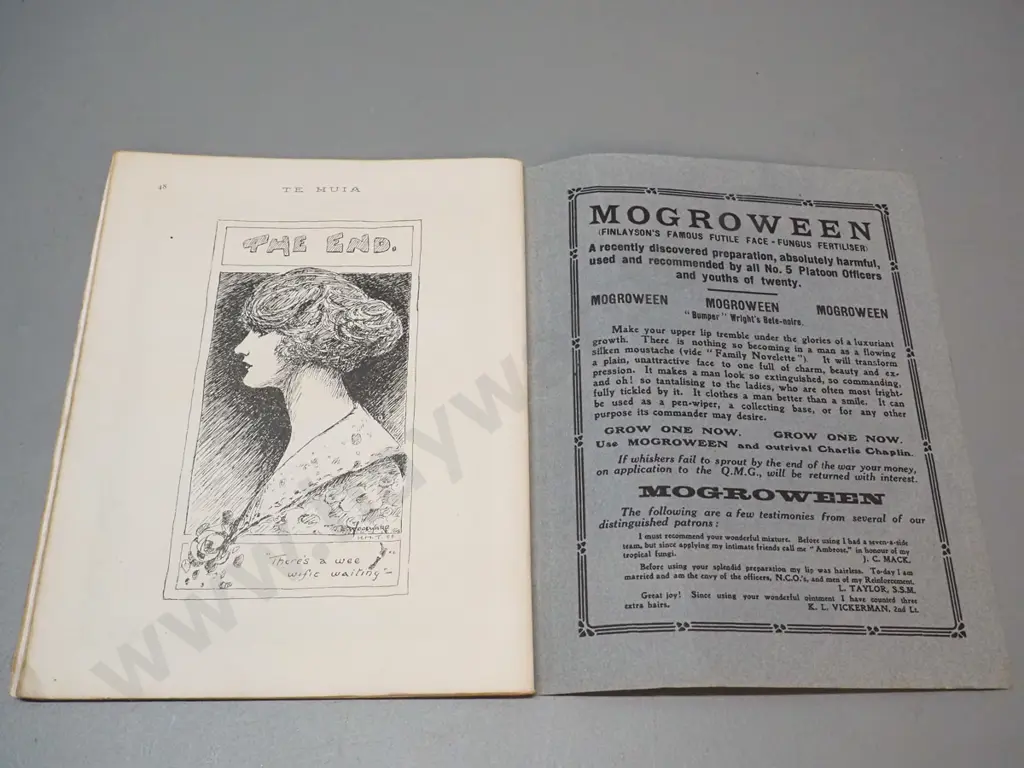February 1918 issue No. 1 of  Te Huia - Magazine of the 33rd Reinforcement Image 1++