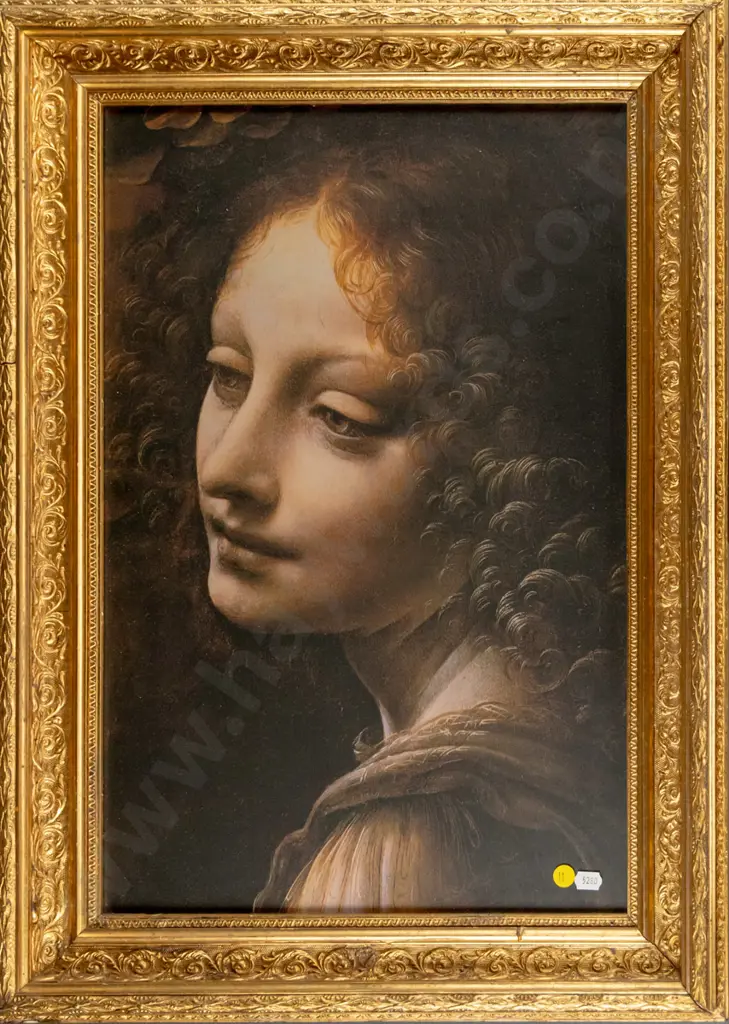 gilt framed print - Madonna of the Rocks - Leonardo H-515 W-340 Image 1++