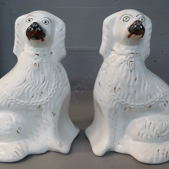 pair of Staffordshire dogs H-320 W-200