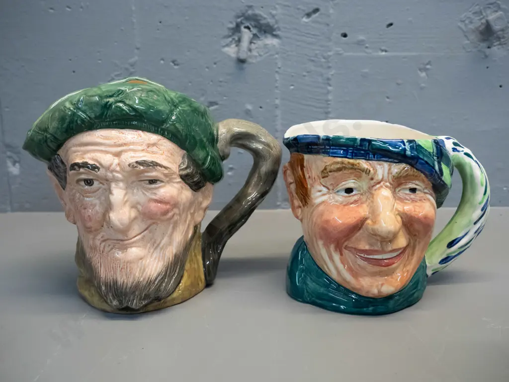 2 large character jugs - Royal Doulton Auld Mac H-160 W-190 and L & Sons Ltd. Tam O'Shanter Image 1++