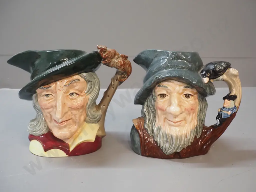 2 Royal Doulton character jugs - Rip van Winkle and Pied Piper H-190 Image 1++