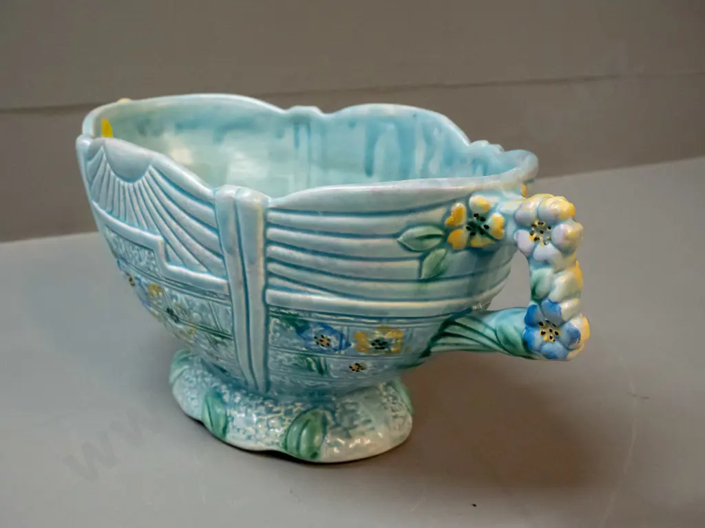 vintage Arthur Wood "Garden Wall" handled trough vase H-140 L-330 Image 1++