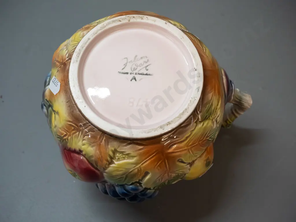 vintage Falconware raised fruits pattern jug H-170 D-200 Image 1++