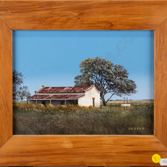 Frassa 2001 - framed acrylic - country scene H-170 W-230