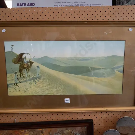 framed print - desert scene