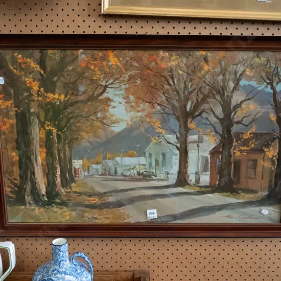 framed Aston Greathead print - Arrowtown