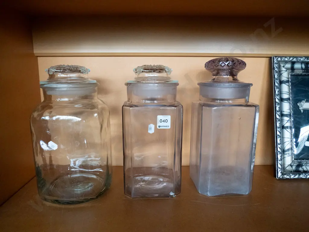 3 vintage storage canisters Image 1++