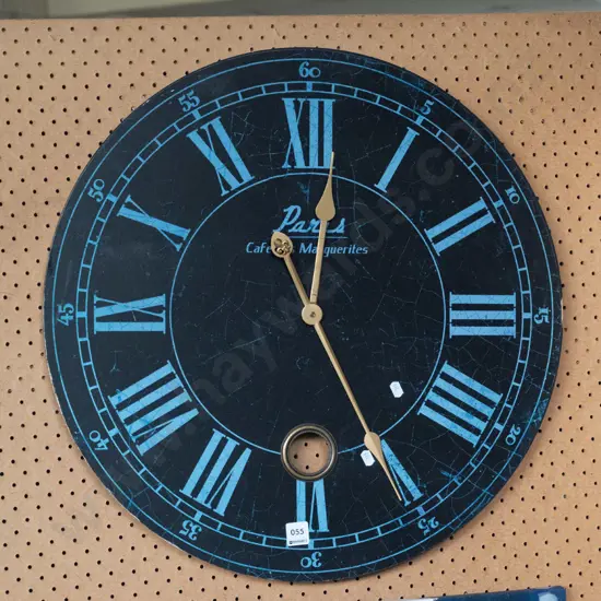 large reproduction French themed wall clock