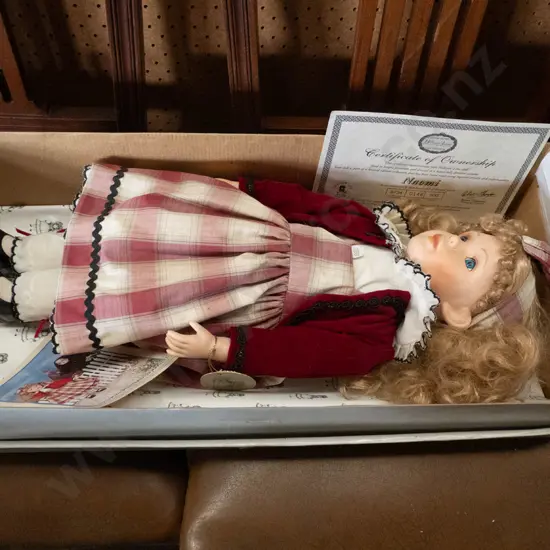 Hillview Lane display doll in box