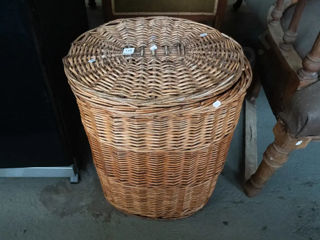 cane laundry hamper H-500 Image 1++
