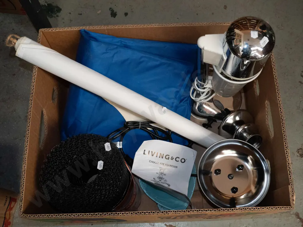 box of gutter guard, milkshake maker, chocolate fountain, etc. Image 1++