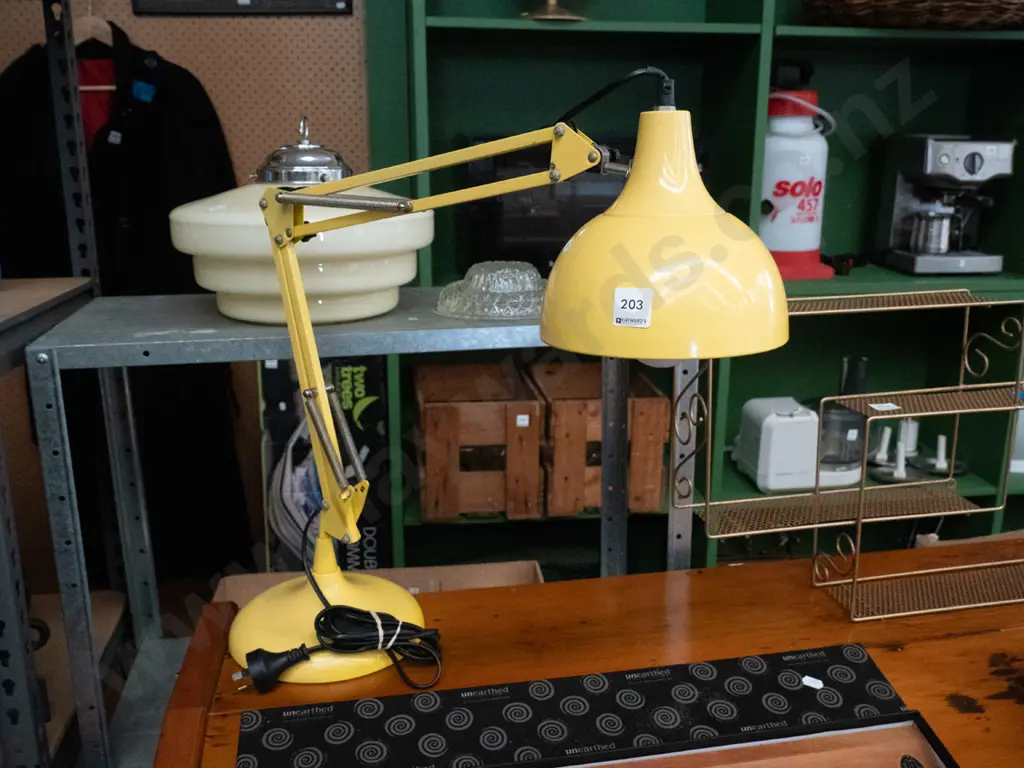 yellow anglepoise lamp Image 1++