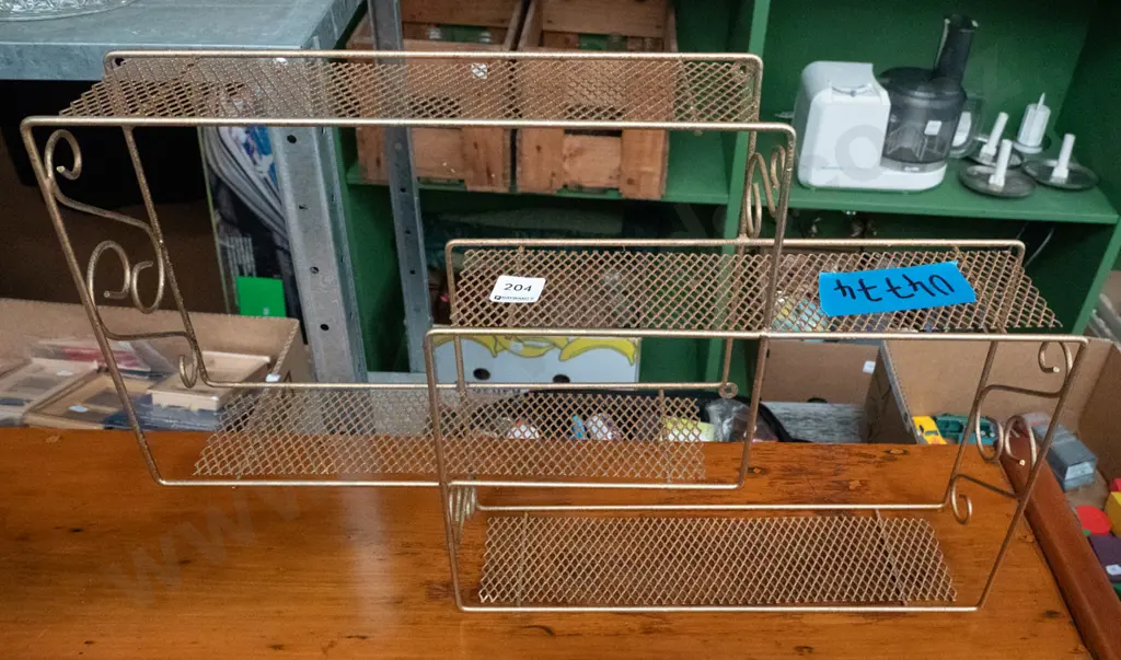 retro metal wall mount shelves H-330 Image 1++