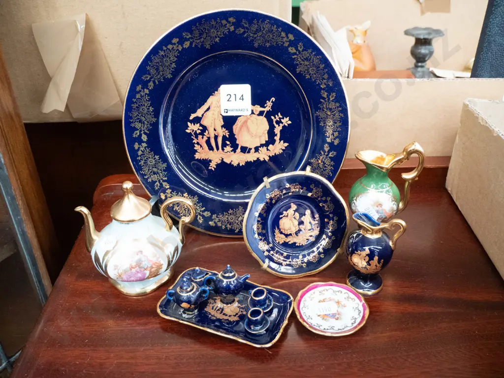 Limoges miniatures and a plate Image 1++