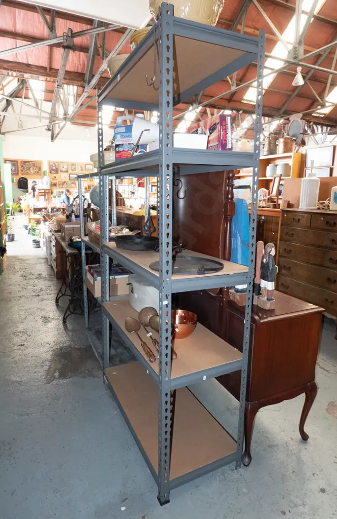 mdf and metal adjustable workshop shelves H-1820 W-900 D-410 Image 1++