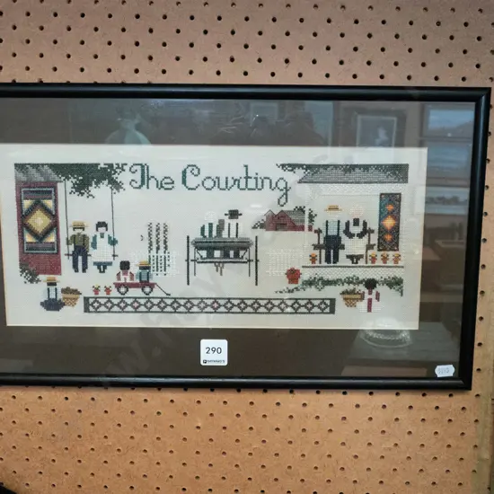 framed needlework  