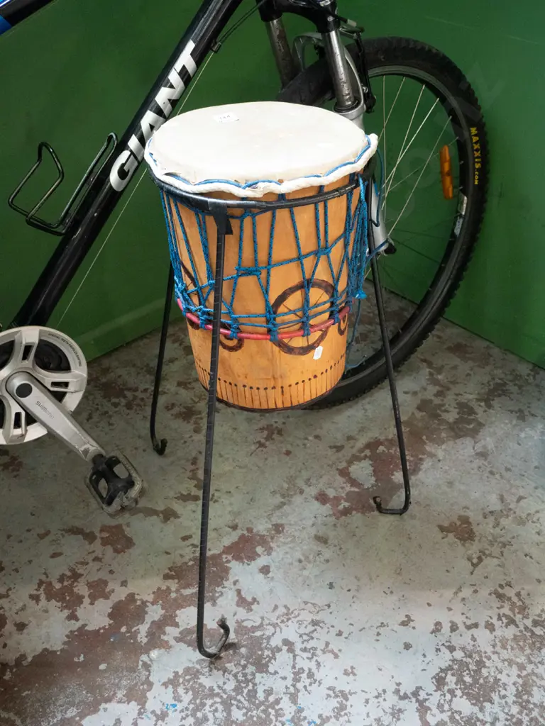 ethnic drum on stand Image 1++