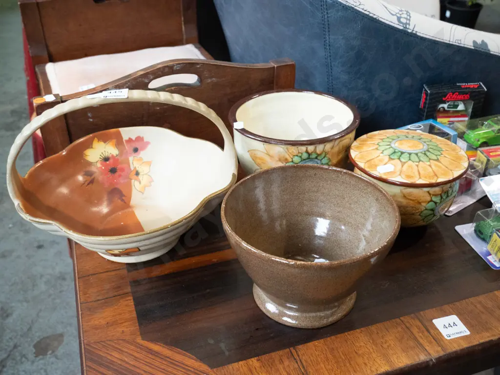 ceramic basket, planter, canister, pottery bowl Image 1++