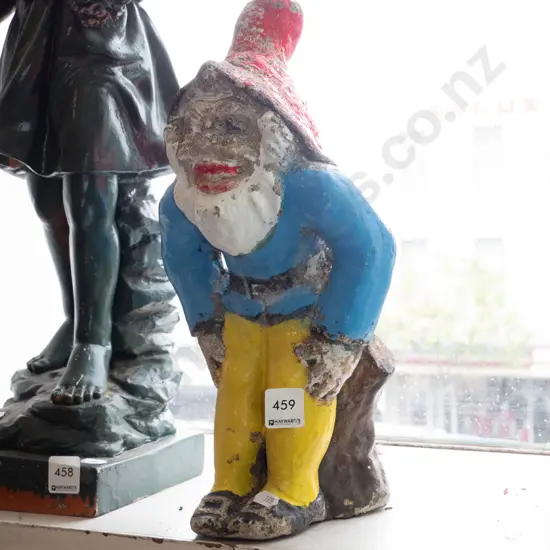 concrete garden gnome