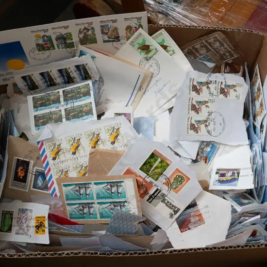 box; stamps