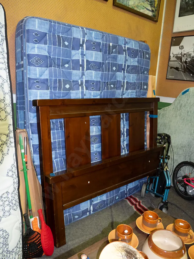 Tattersfield Venice king slat bed base, mattress and headboard Image 1++