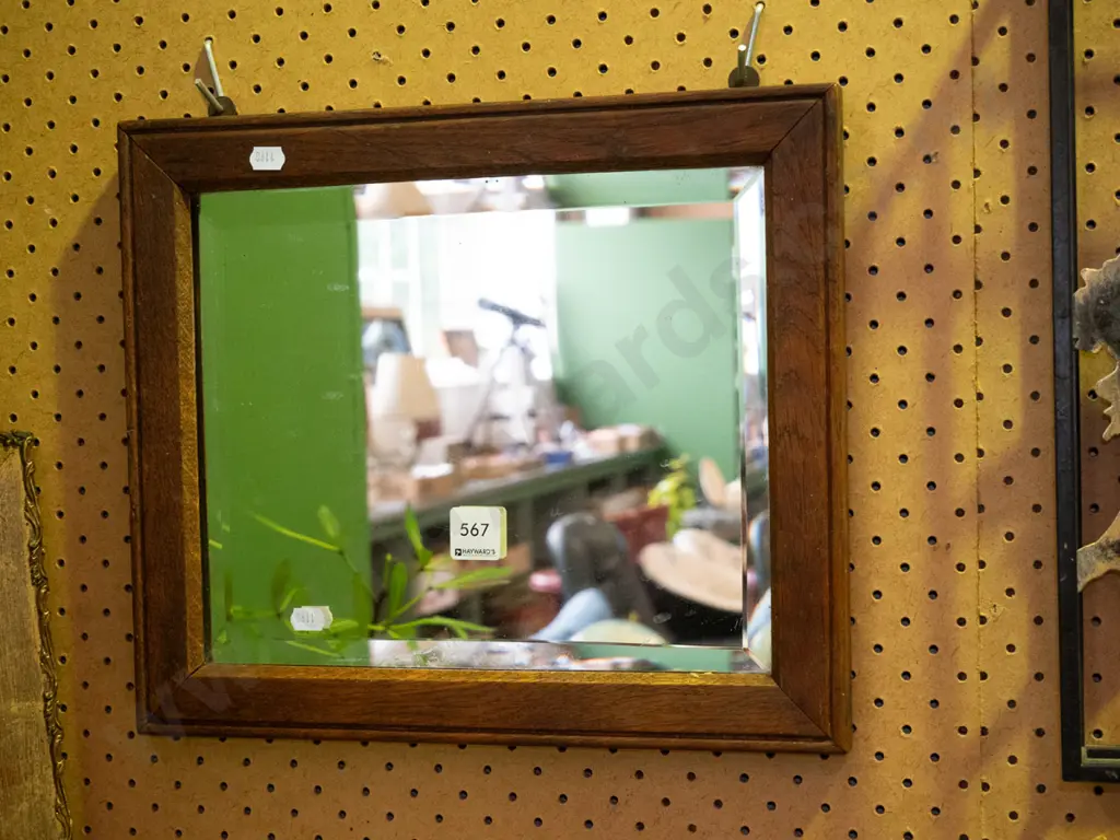 small bevelled edge wall mirror Image 1++