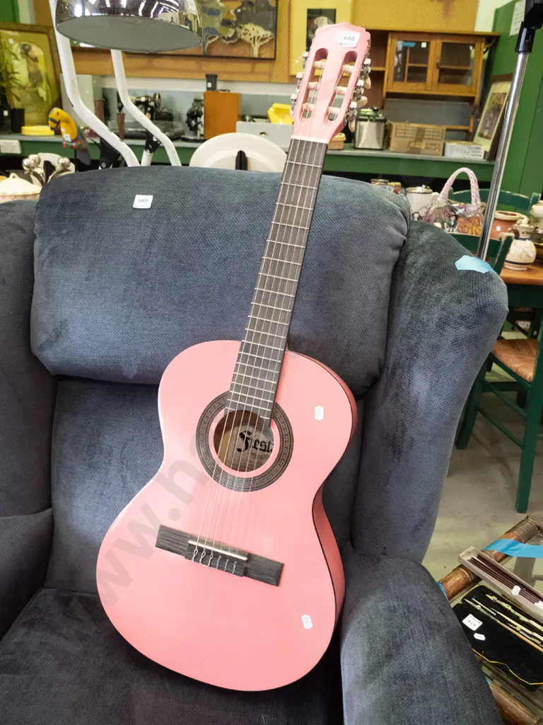 Fiesta 3/4 quarter pink acoustic guitar Image 1++
