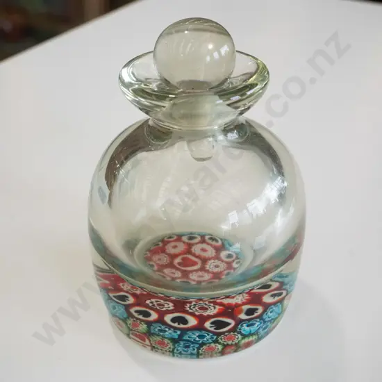 art glass lidded container