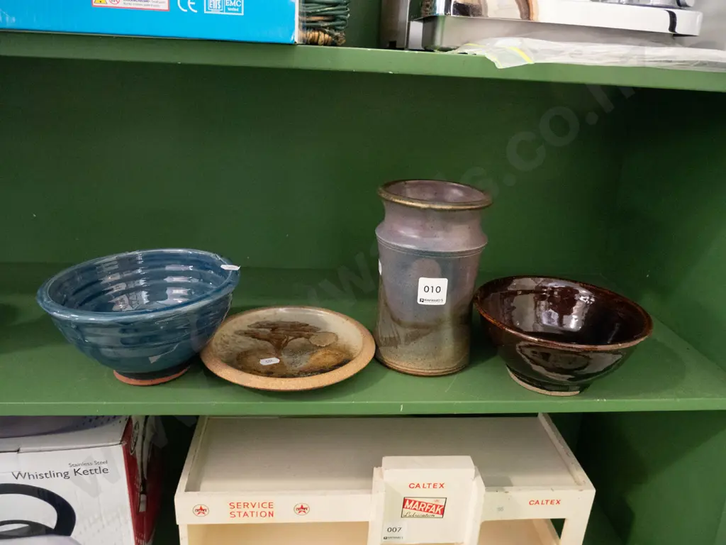 studio pottery bowls, plates, vase Image 1++