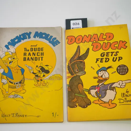 2 early Walt Disney comic books