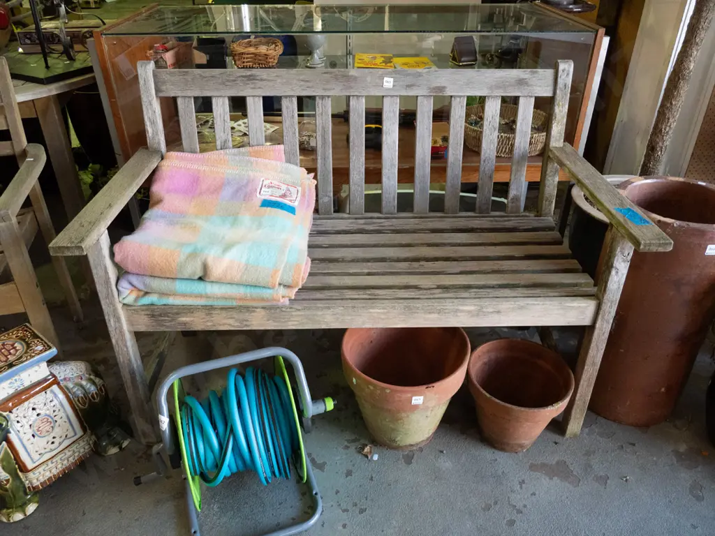 hardwood garden bench seat Image 1++