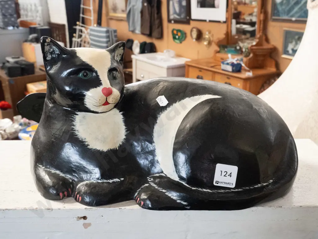 paper mache cat Image 1++