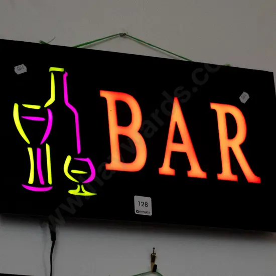 illuminated bar sign