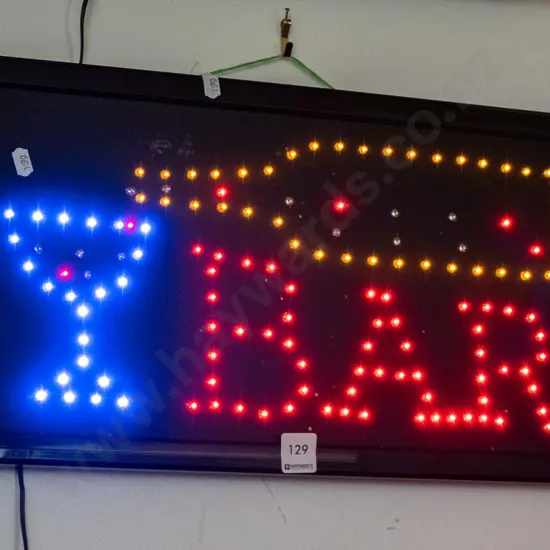 illuminated bar sign