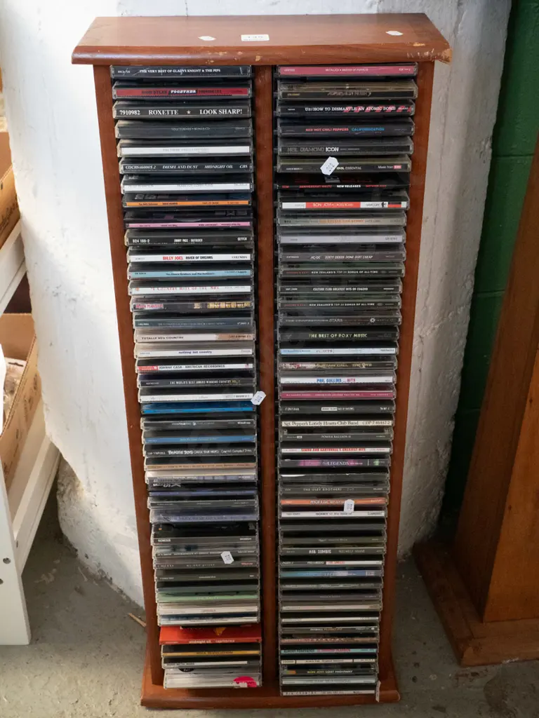 twin CD tower and CDs Image 1++