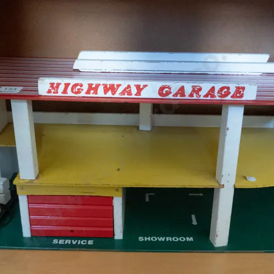 wooden toy garage