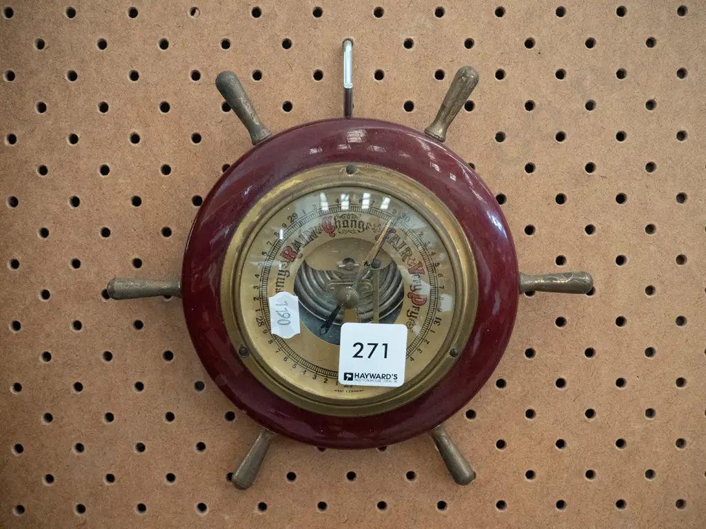 ships wheel barometer Image 1++