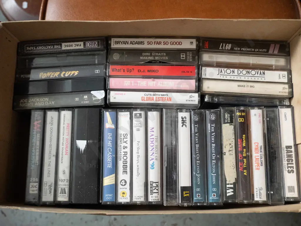 box of tape cassettes Image 1++