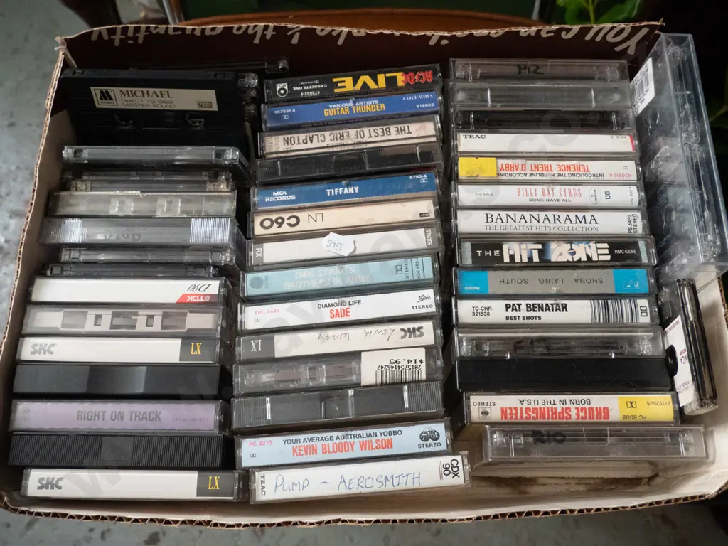 box of tape cassettes Image 1++