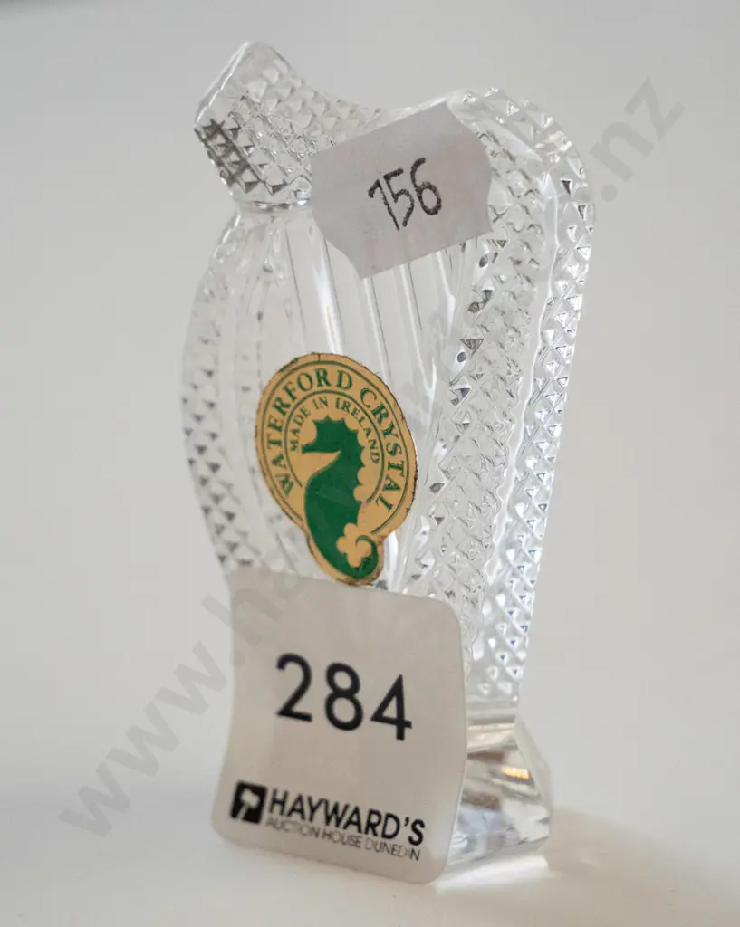 very small Waterford crystal harp ornament Image 1++