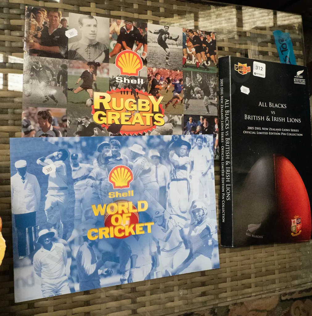 2x Shell sports collector card albums, All Blacks - British Lions Image 1++
