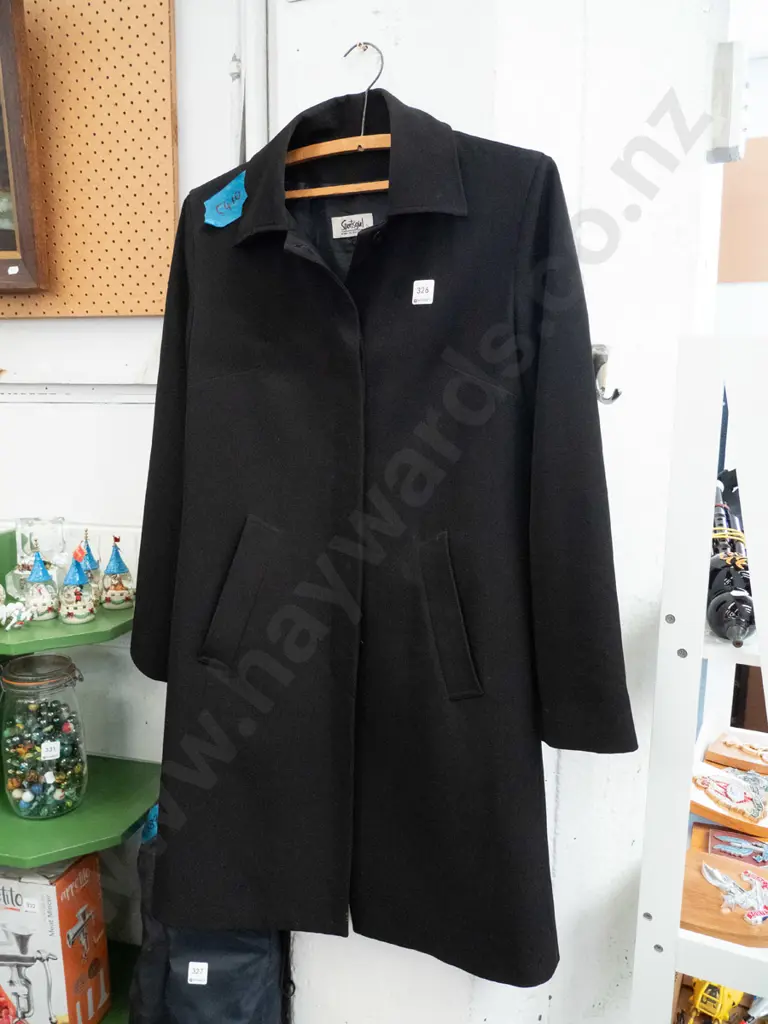 SportsGirl size small black ladies coat Image 1++