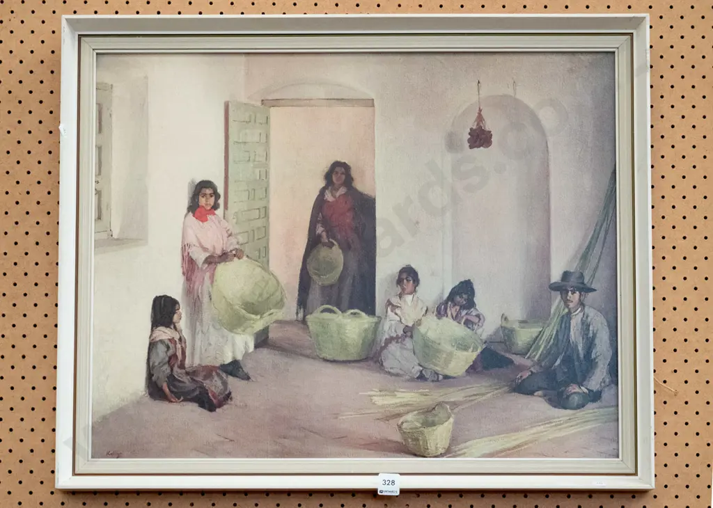 framed print - basket weaving Image 1++