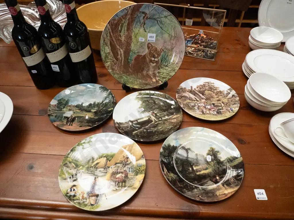Doulton lioness plate, 5x Doulton countryside themed plates Image 1++