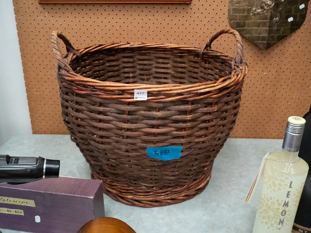 wood basket H-360 Diam-500 Image 1++