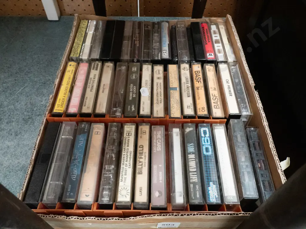 box of tape cassettes Image 1++