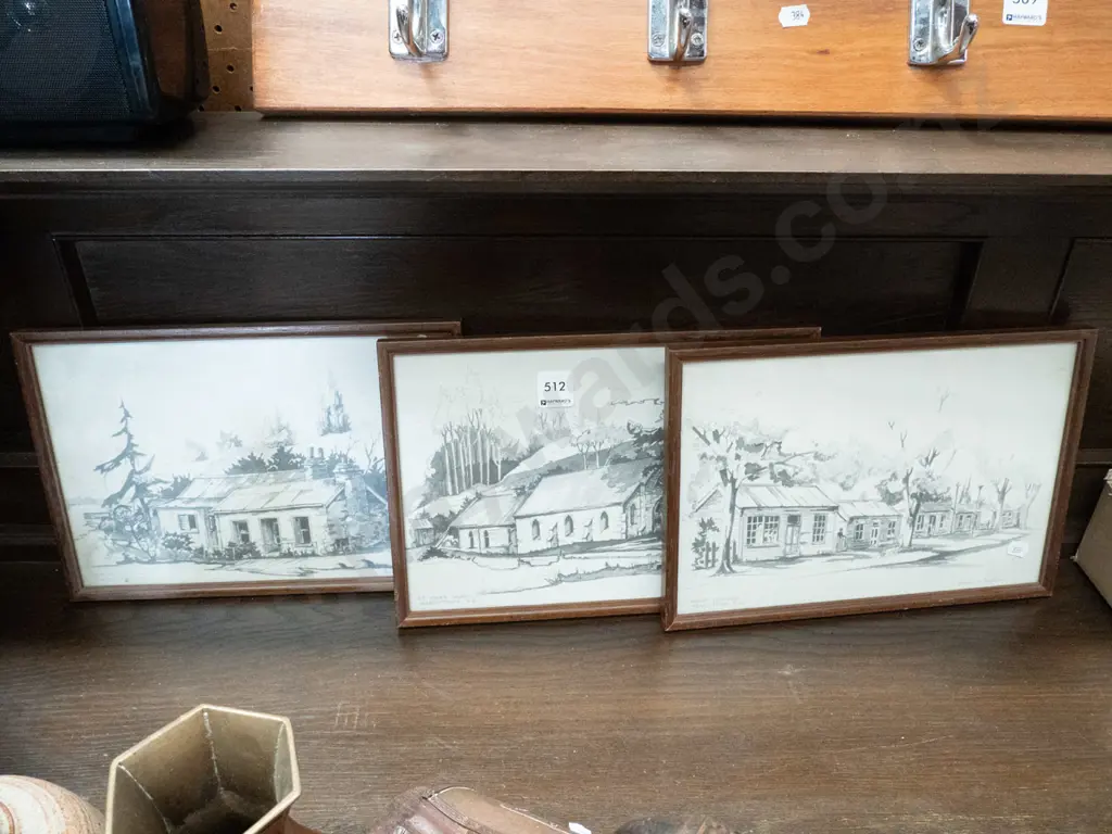 3x Robert Sansom Arrowtown prints Image 1++