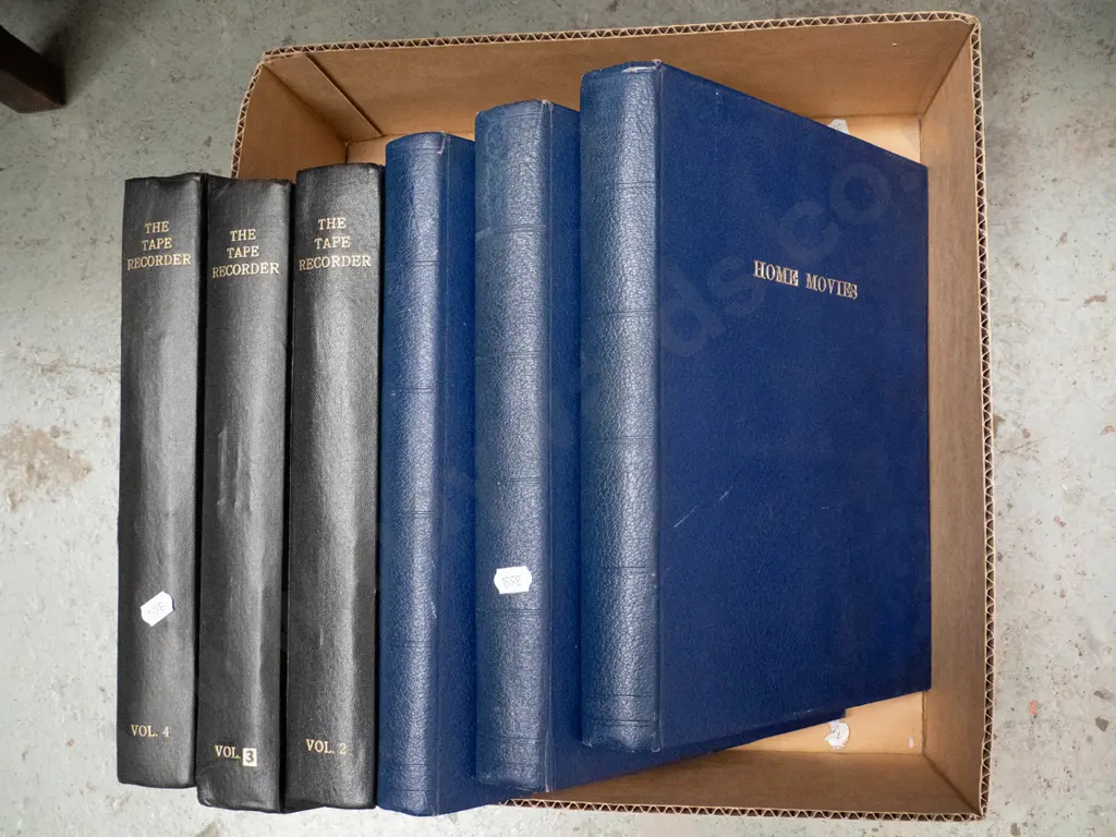 bound volumes of The Tape Recorder and Home Movies magazines Image 1++