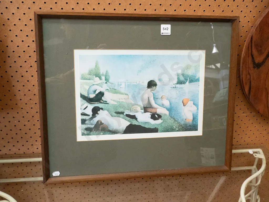 framed print - boys by river Image 1++